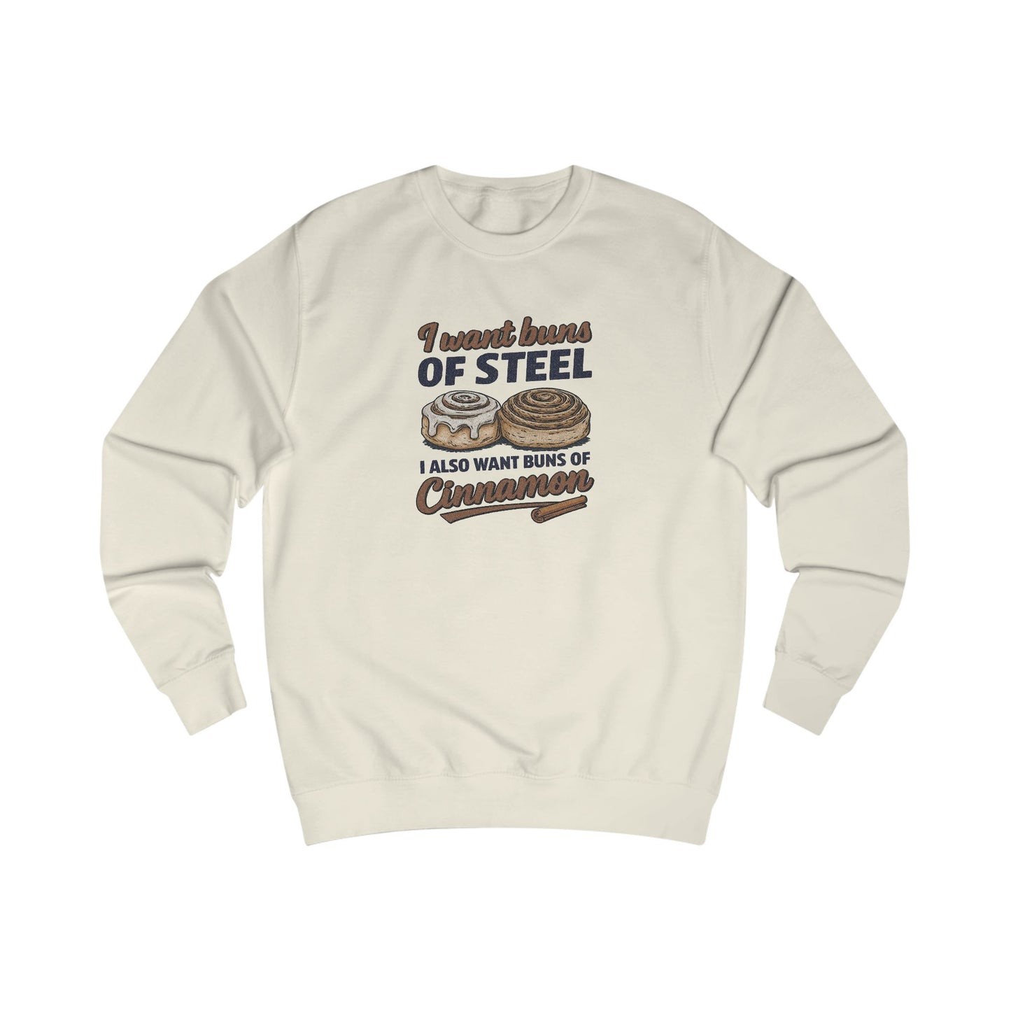 Buns of Steel (and Cinnamon) — Workout Retro Sweatshirt (Light)