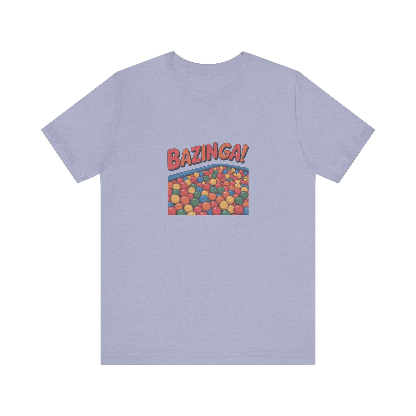 Bazinga! Ball Pit — Big Bang Theory Retro Tee (Light)
