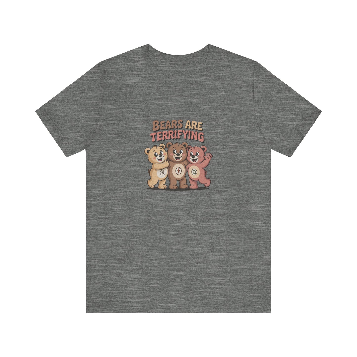 Bears Are Terrifying (Cute Remix) — Retro Tee (Light)