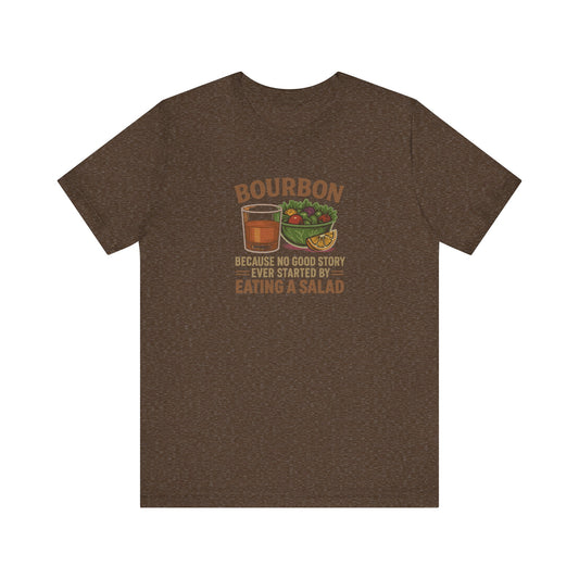 Bourbon > Eating a Salad — Retro Graphic Tee (Dark)