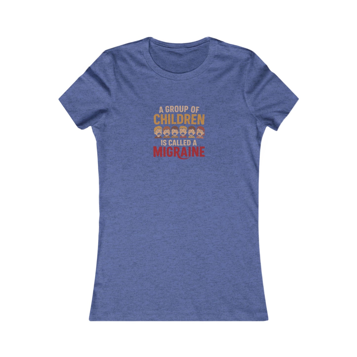 A Group of Children Is Called a Migraine — Retro Women's Tee (Dark)