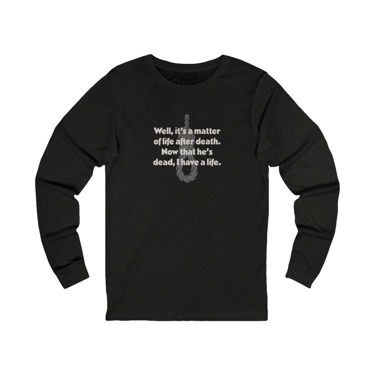 Now That He’s Dead, I Have a Life — Clue Retro Long Sleeve (Dark)