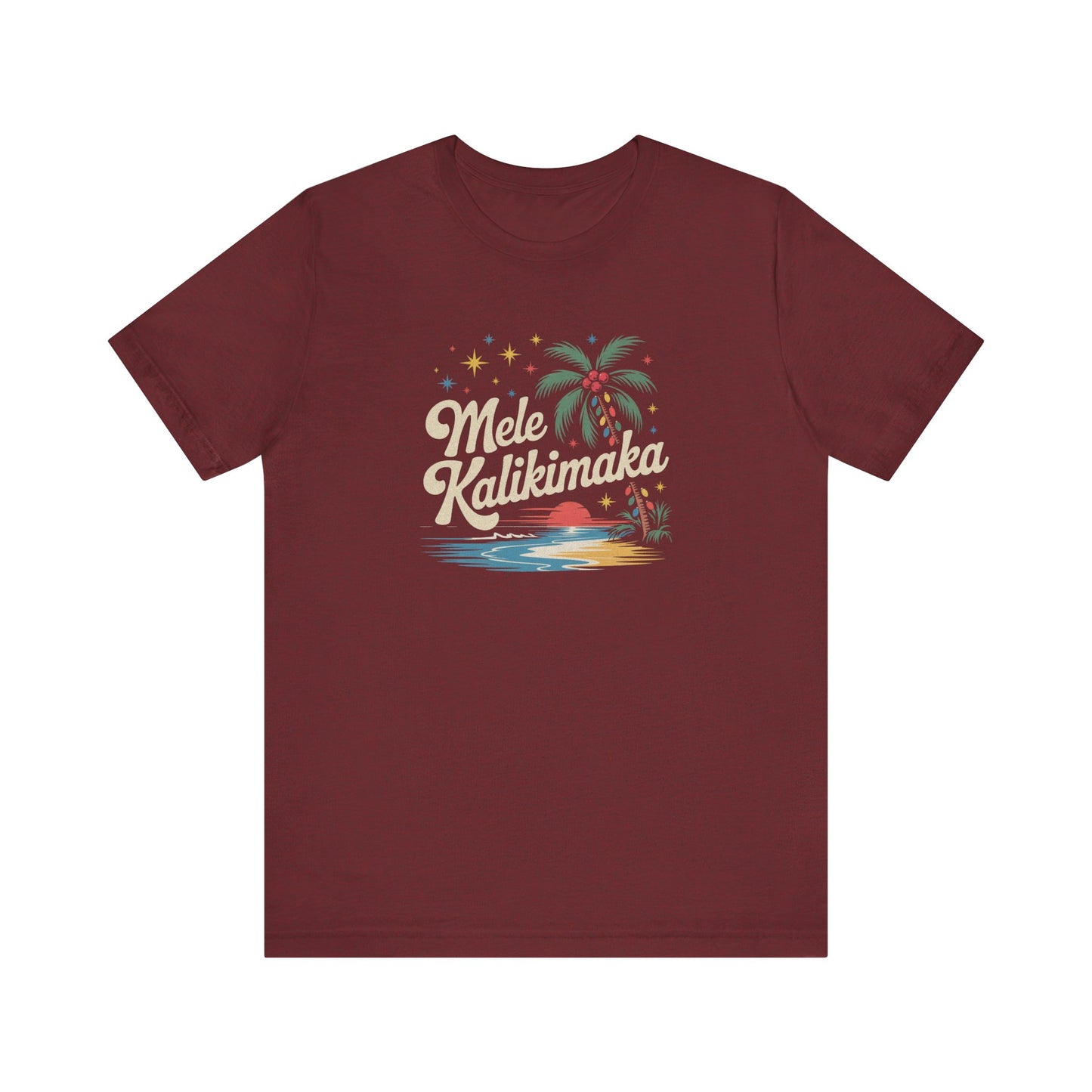 Mele Kalikimaka — Retro Hawaiian Christmas Tee (Dark)