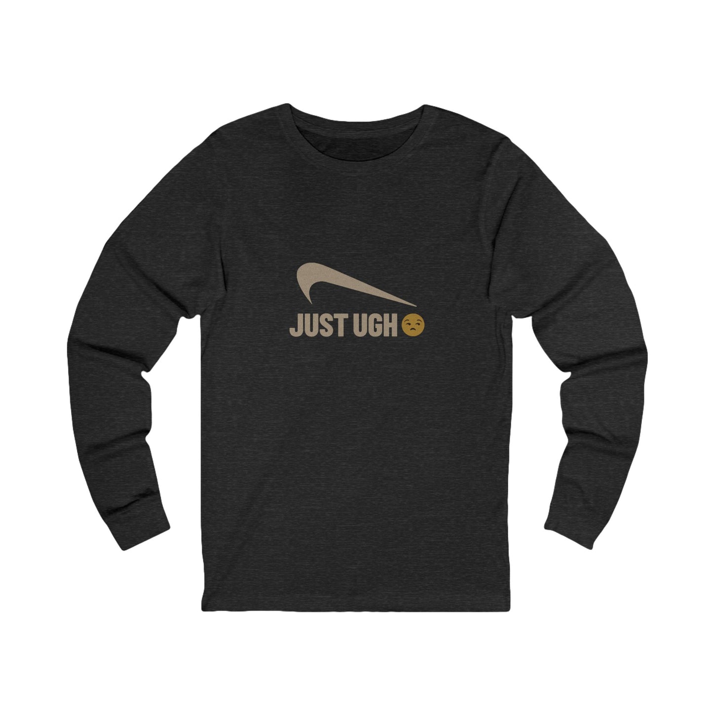 Just Ugh π Athletic Parody β Retro Workout Long Sleeve (Dark)