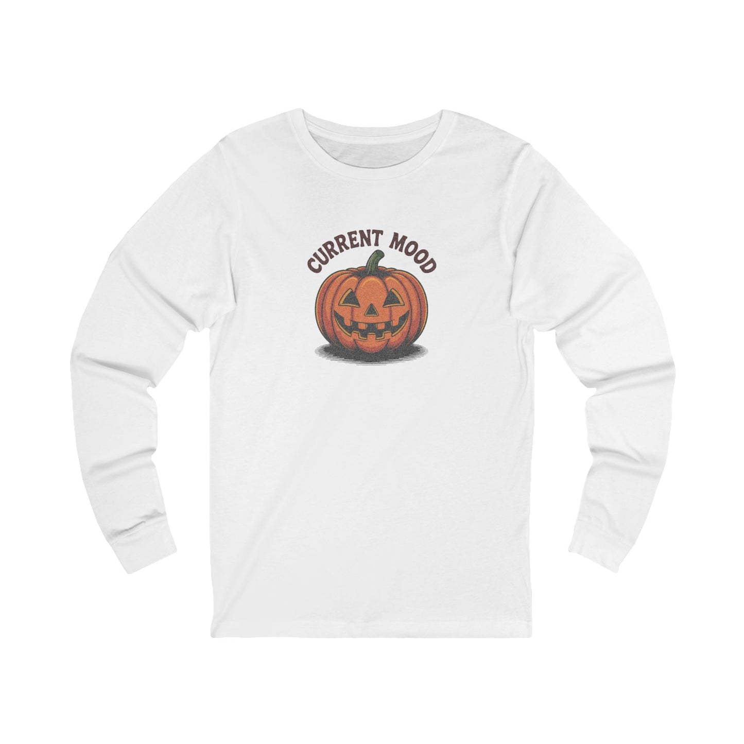 Current Mood (Vintage Jack) — Retro Halloween Long Sleeve (Light)