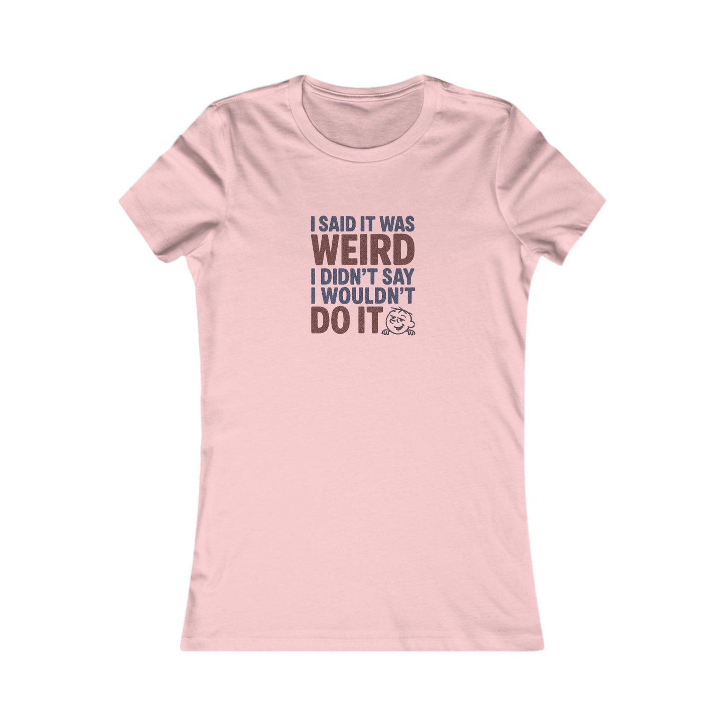 It's Weird, But I'm Interested (Colorful) — Retro Women's Tee (Light)