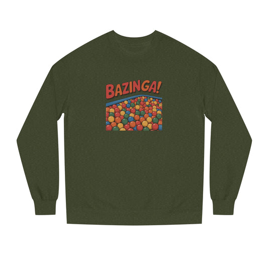 Bazinga! Ball Pit — Big Bang Theory Retro Sweatshirt (Dark)