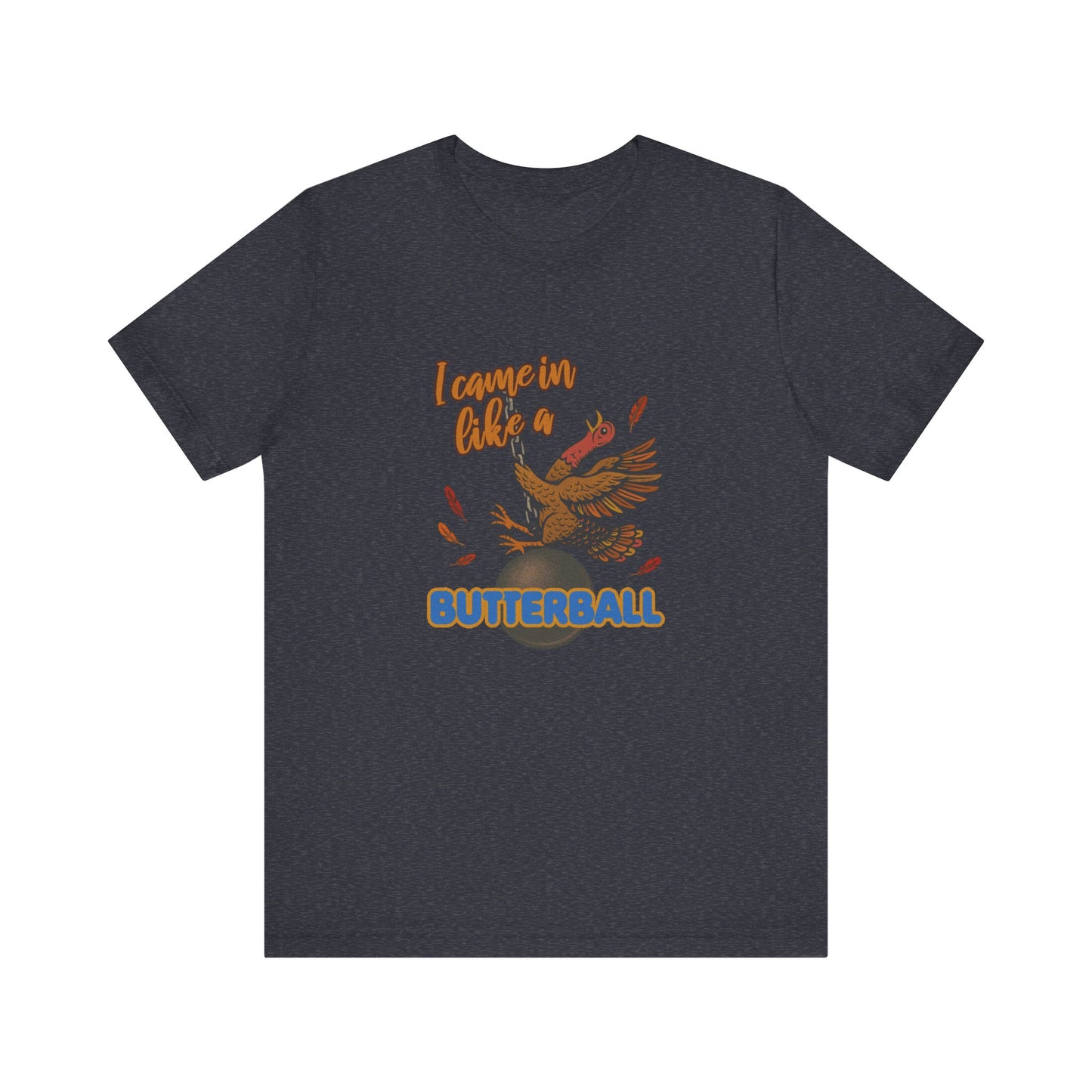 Like a Butterball — Miley Cyrus Thanksgiving Parody Retro Tee (Dark)