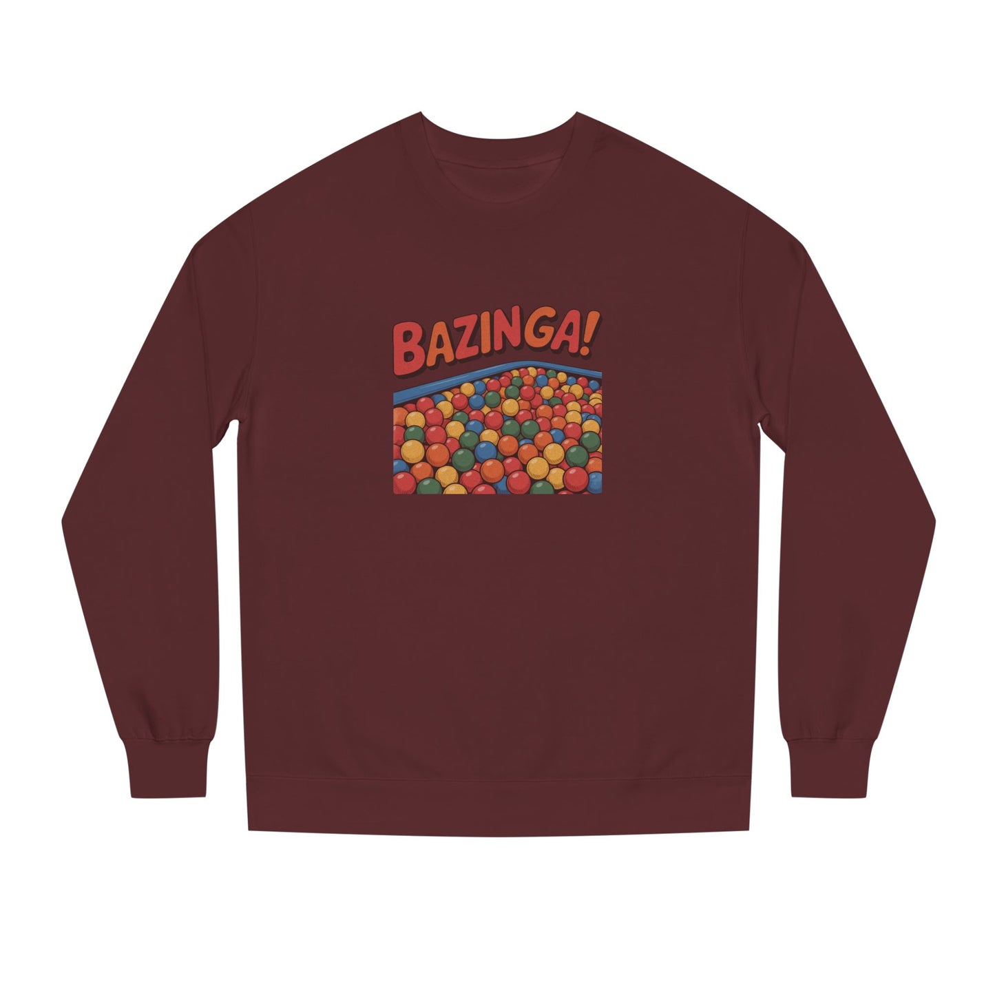 Bazinga! Ball Pit — Big Bang Theory Retro Sweatshirt (Dark)