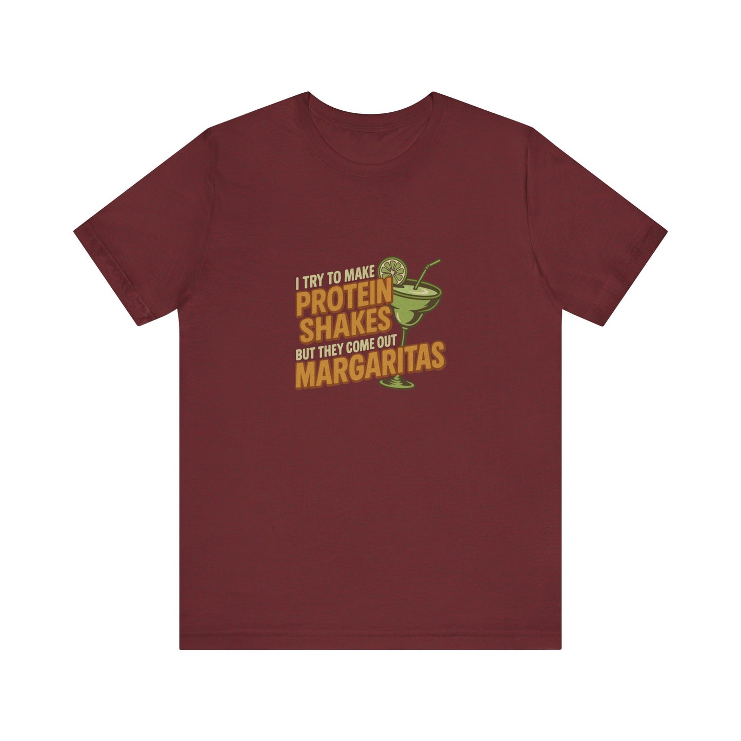 Protein Shakes (Oops, All Margaritas) — Retro Tee (Dark)