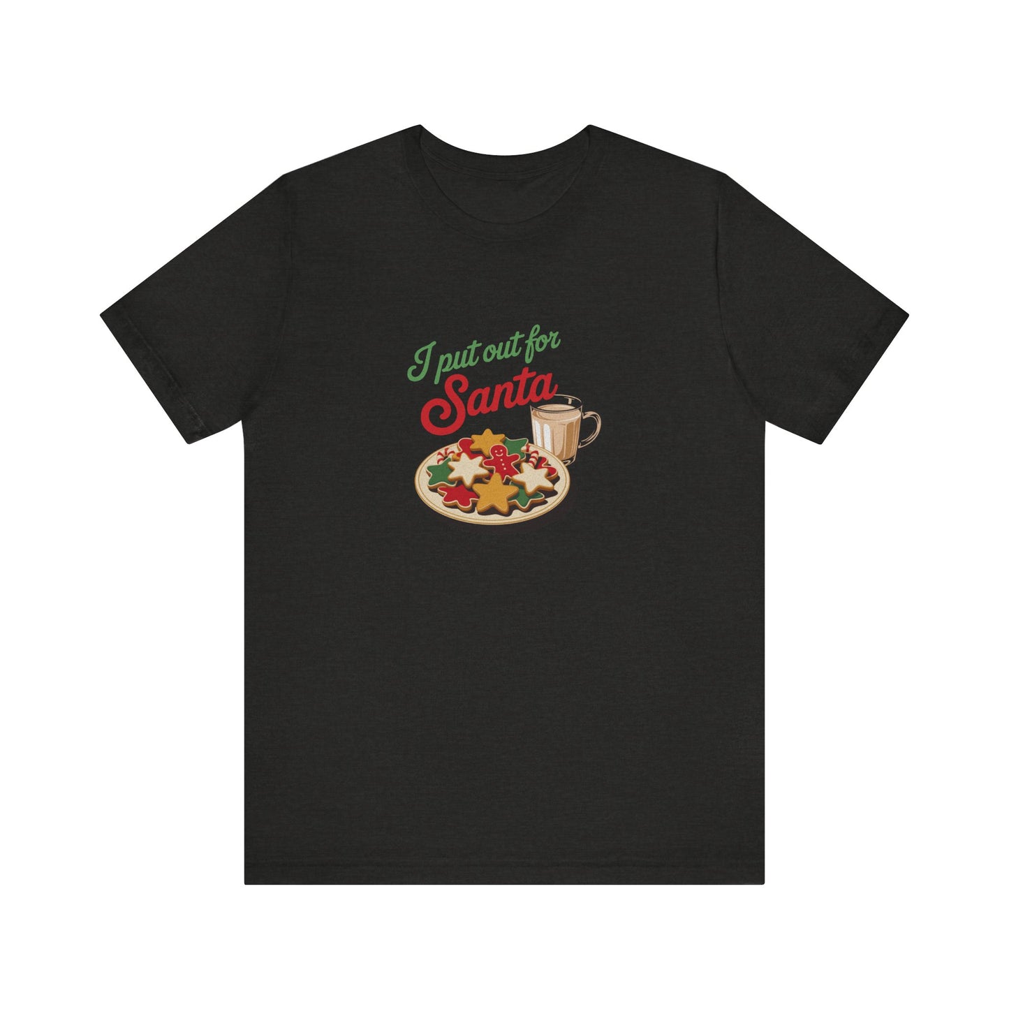 I Put Out for Santa — Retro Christmas Cookies Tee (Dark)