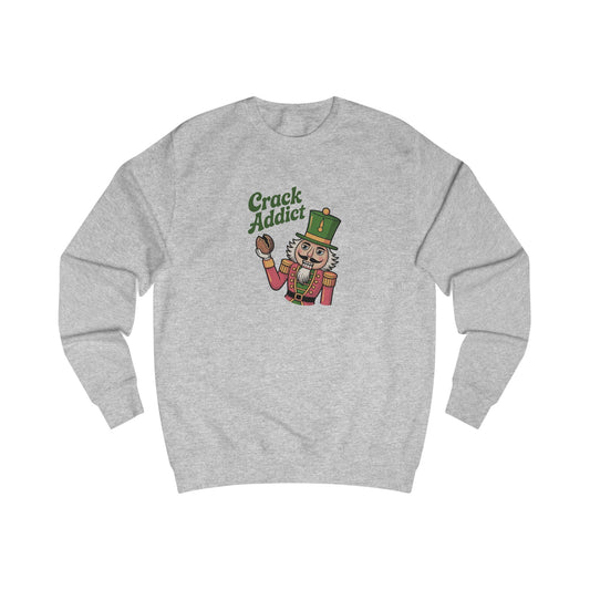 Crack Addict Nutcracker — Vintage Christmas Sweatshirt (Light)
