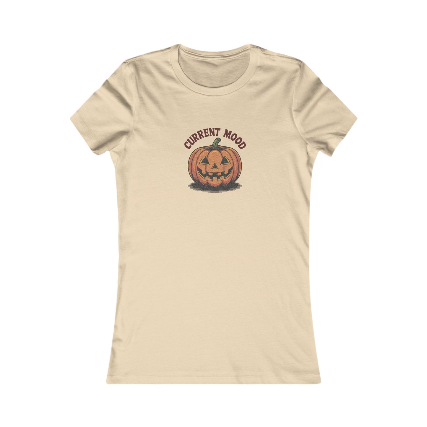 Current Mood (Vintage Jack) — Retro Halloween Women's Tee (Light)