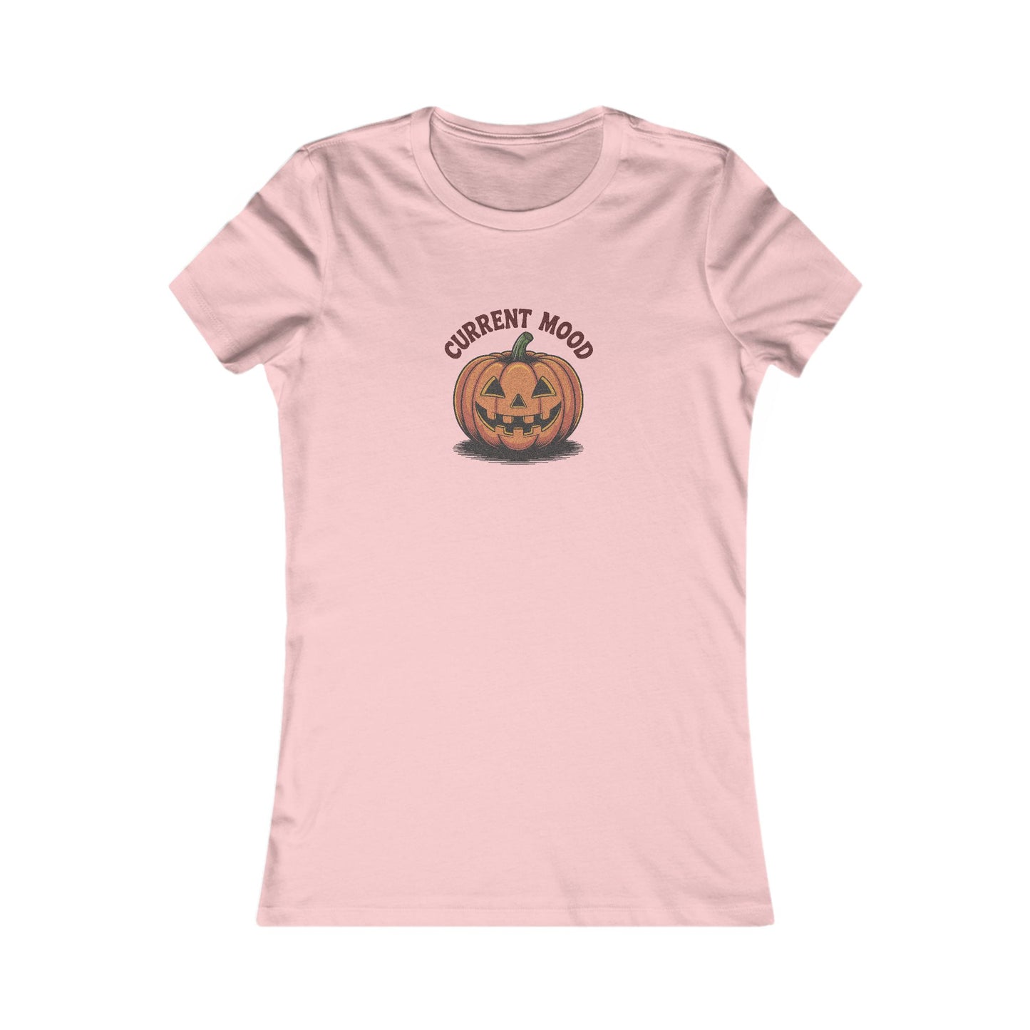 Current Mood (Vintage Jack) — Retro Halloween Women's Tee (Light)