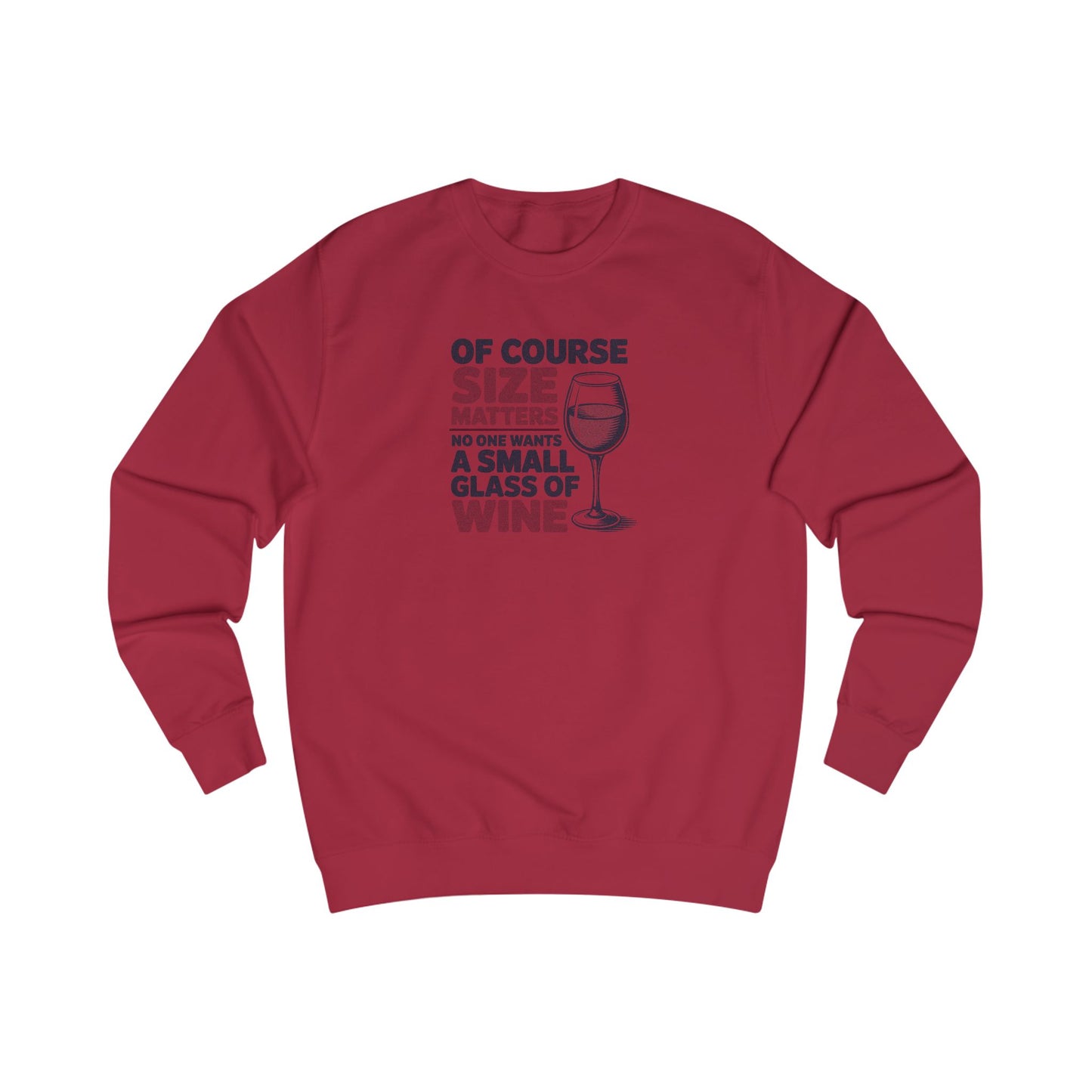 Big Glass Energy — Wine Lover Retro Sweatshirt (Light)