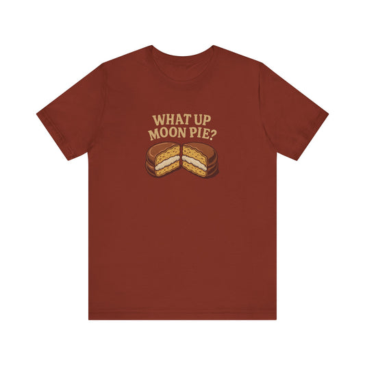 What Up, Moon Pie? — Big Bang Theory Retro Tee (Dark)