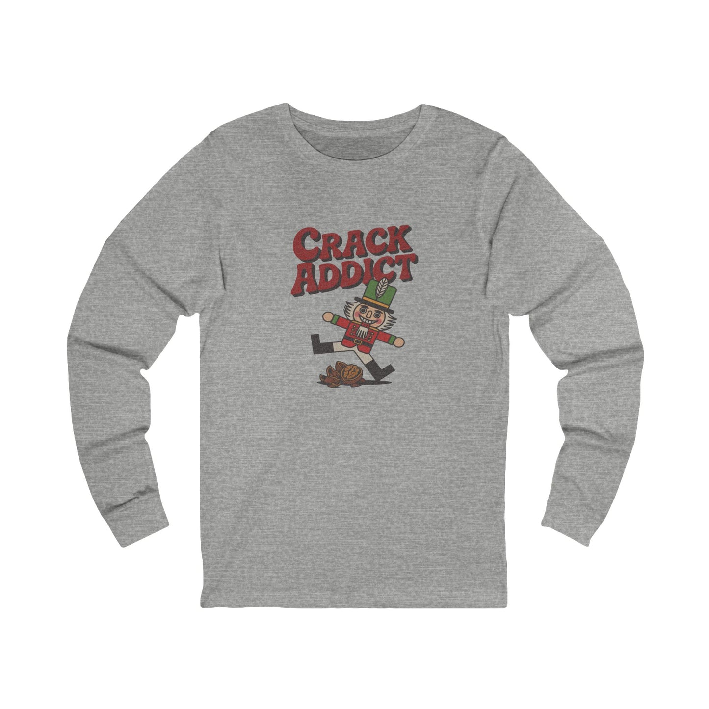 Crack Addict Nutcracker (Unhinged Remix) — Retro Long Sleeve (Light)