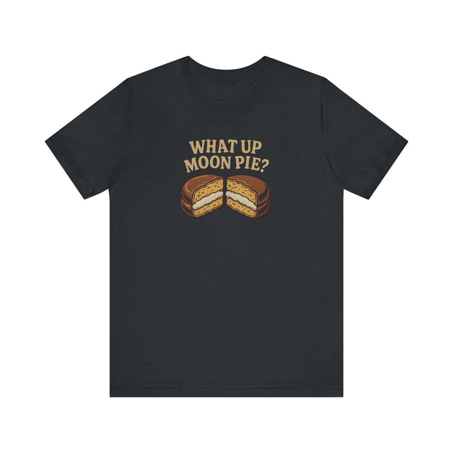 What Up, Moon Pie? — Big Bang Theory Retro Tee (Dark)