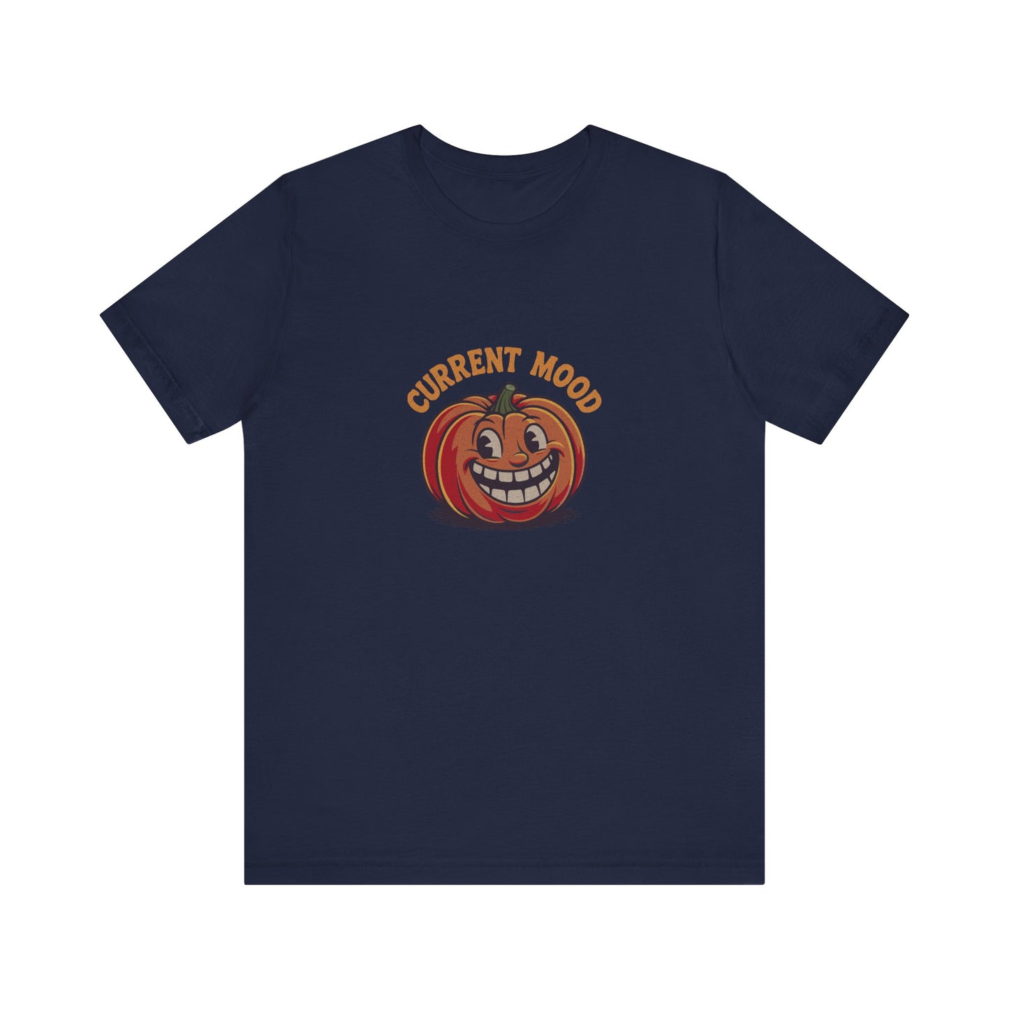 Current Mood (Toothy Jack) — Retro Halloween Tee (Dark)