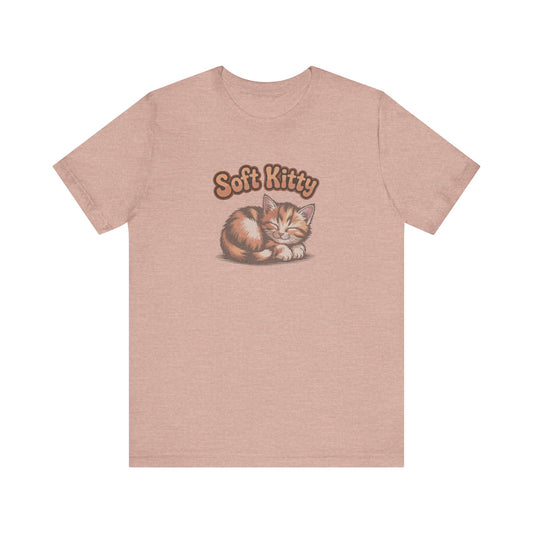 Soft Kitty Sick-Day Lullaby — Big Bang Theory Retro Tee (Light)