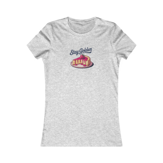 Stay Golden — Retro Cheesecake Graphic Women's Tee (Light)