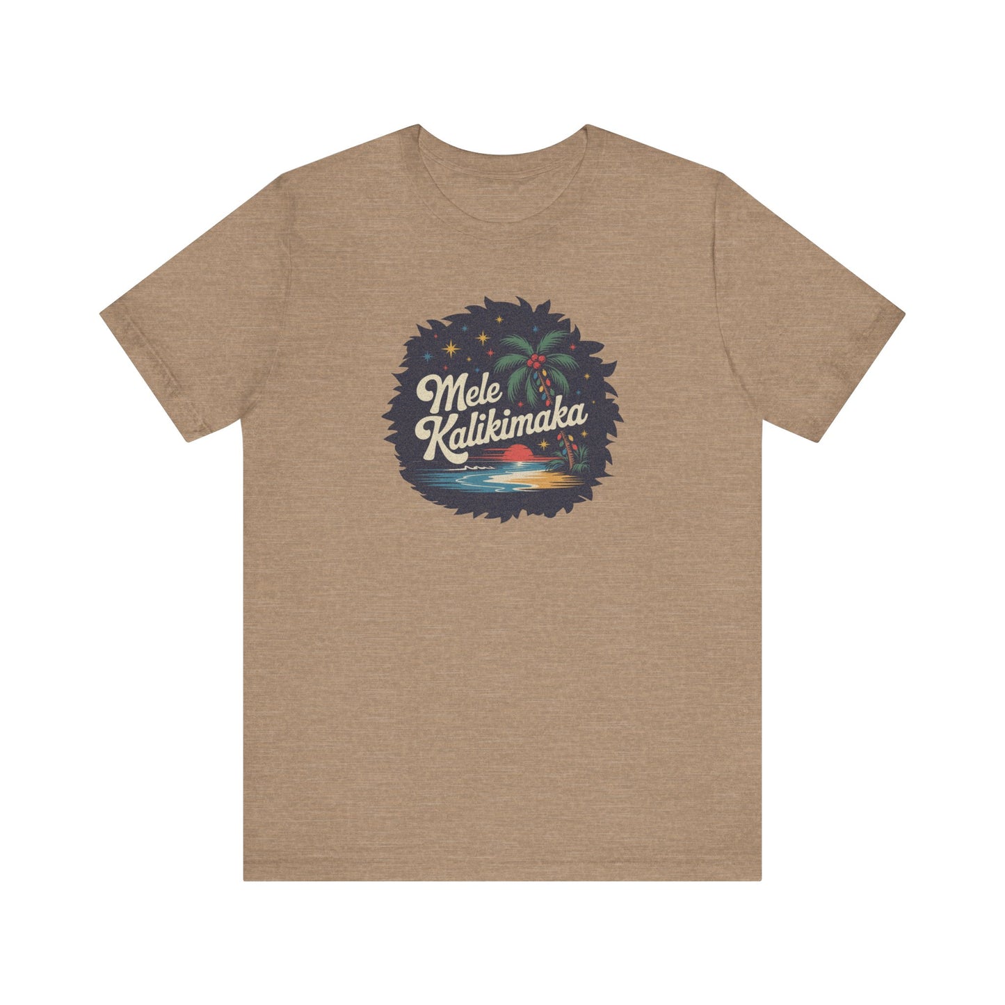 Mele Kalikimaka — Retro Hawaiian Christmas Tee (Light)