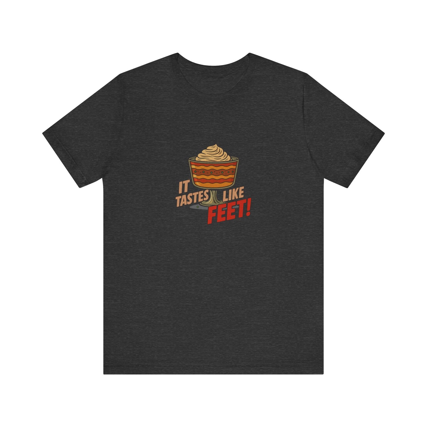 It Tastes Like Feet! — Thanksgiving Trifle Retro Tee (Dark)