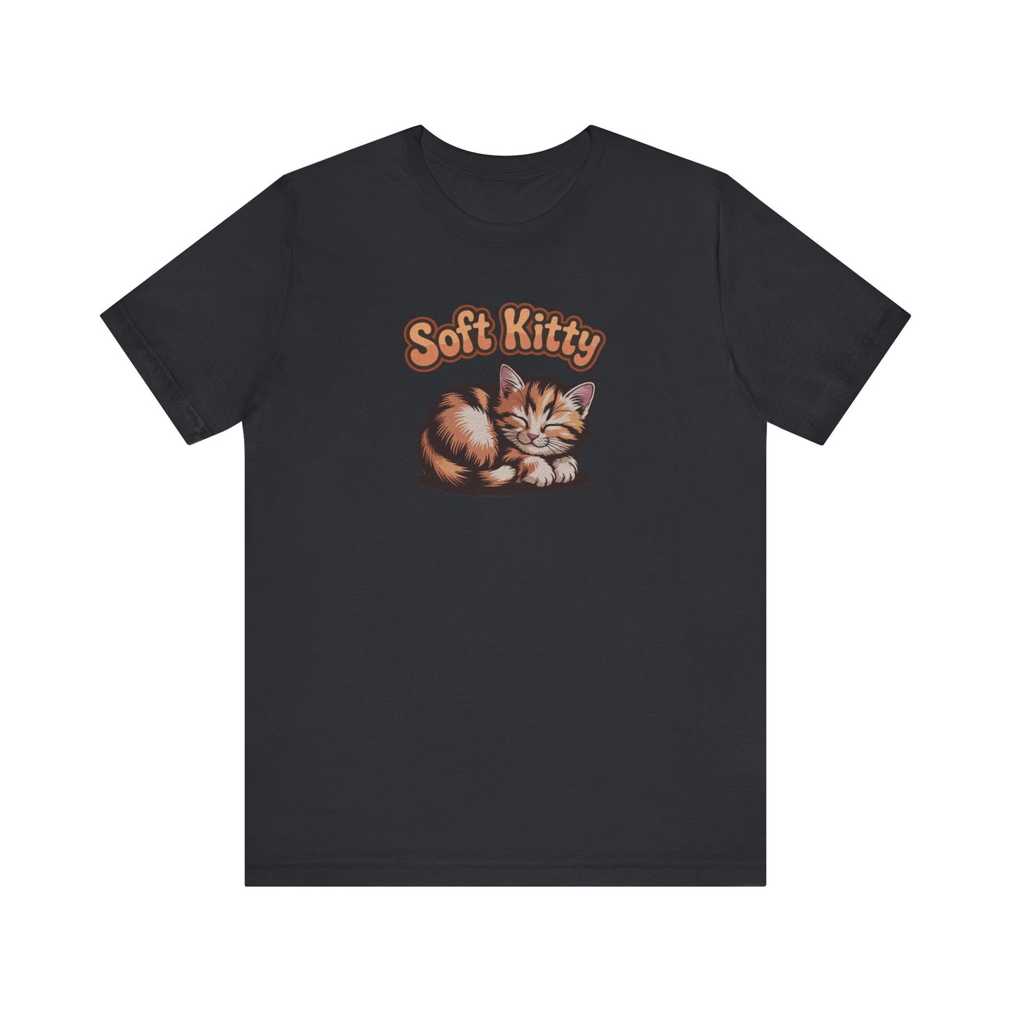 Soft Kitty Sick-Day Lullaby — Big Bang Theory Retro Tee (Dark)