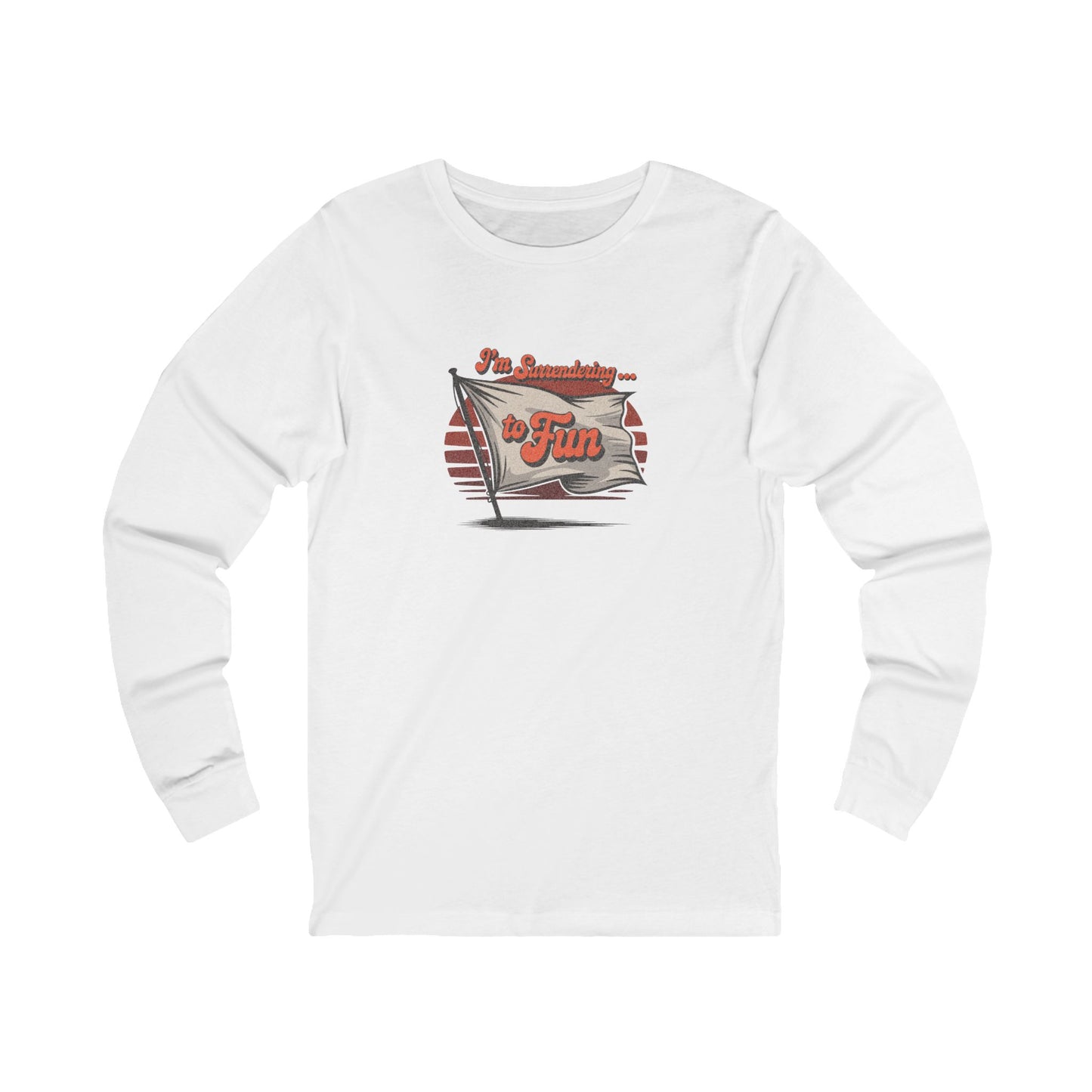 I'm Surrendering to Fun — Fun with Flags Retro Long Sleeve (Light)