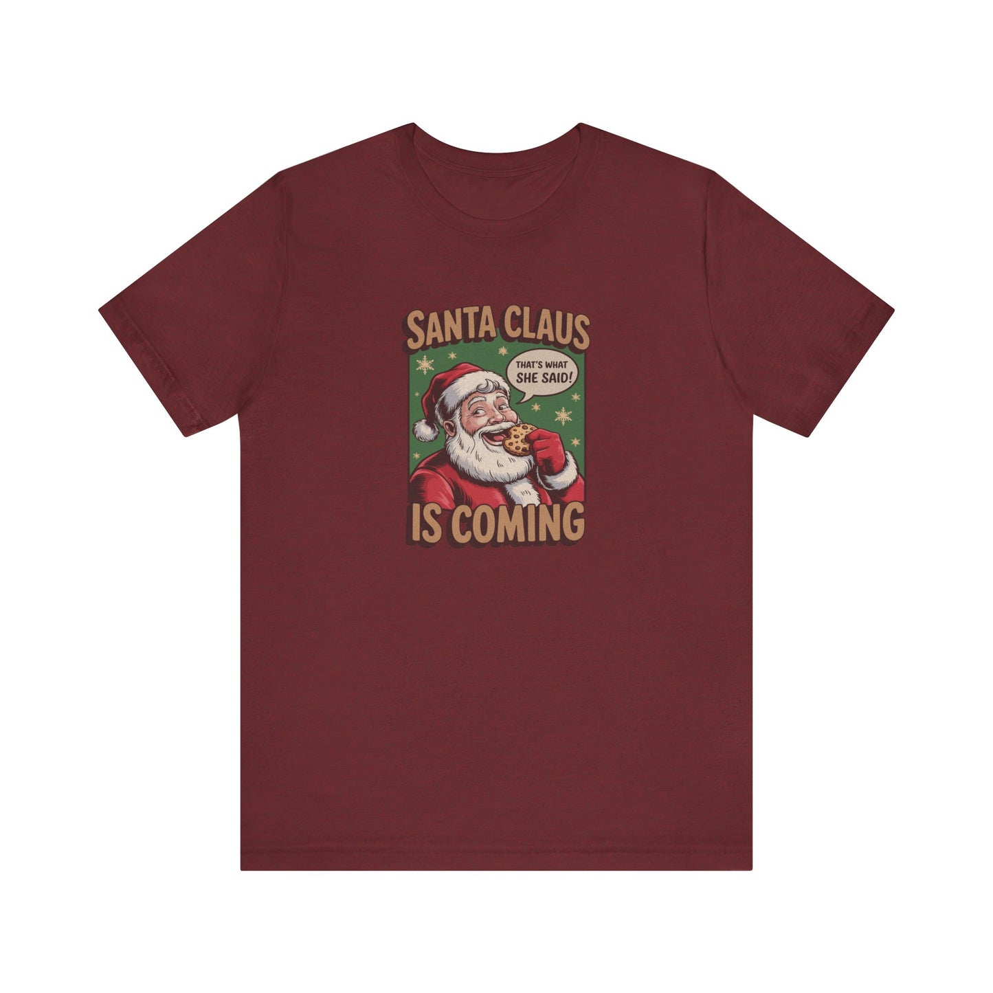 Santa Claus is Coming — Vintage Christmas Tee (Dark)
