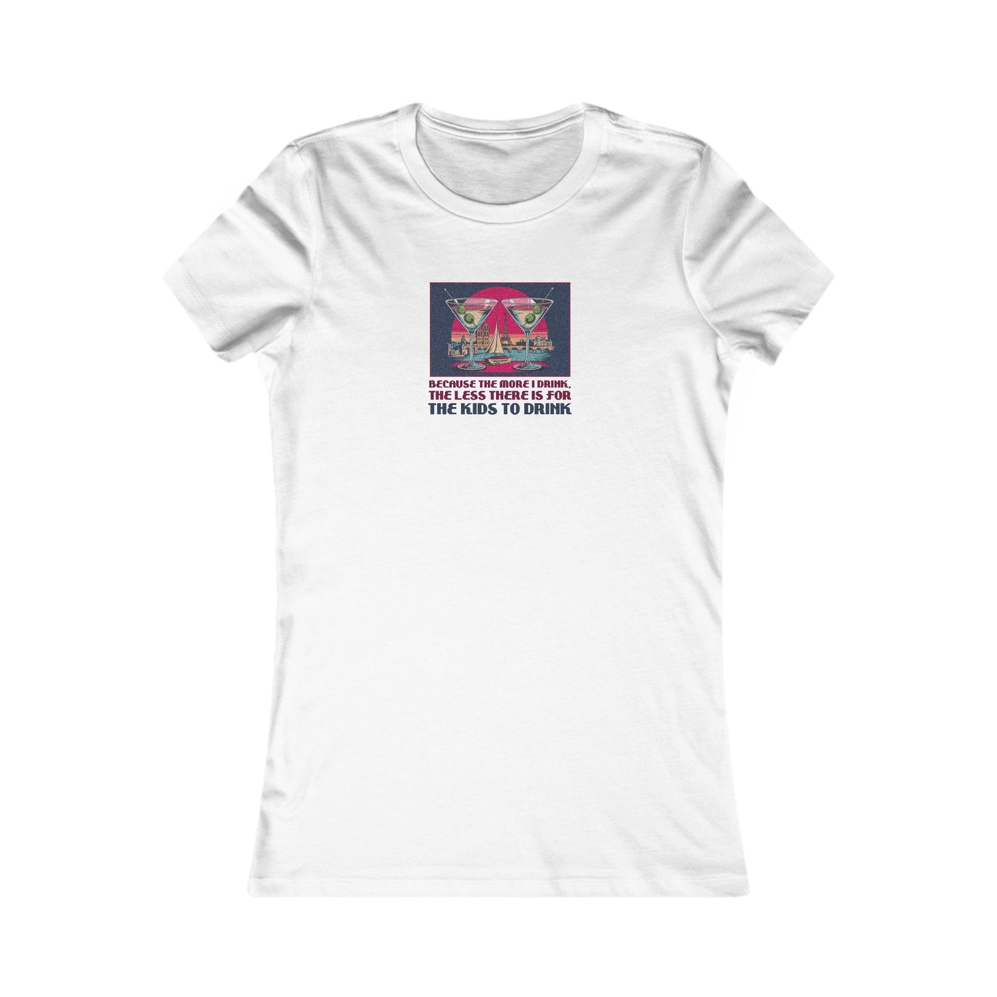 Open Bar (for the Kids) — Friends Retro Women's Tee (Light)