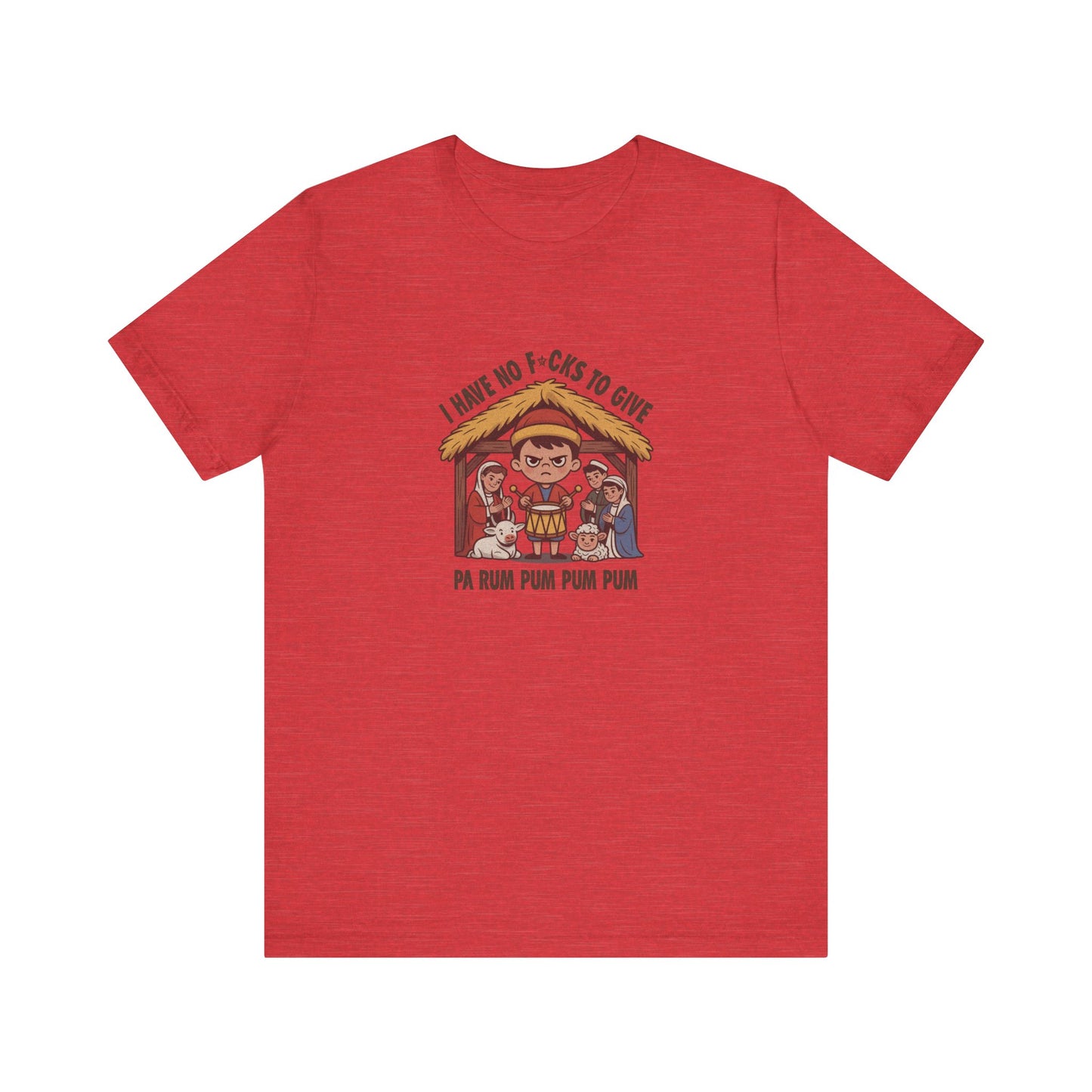 I Have No F*cks to Give — Little Drummer Boy Retro Tee (Light)