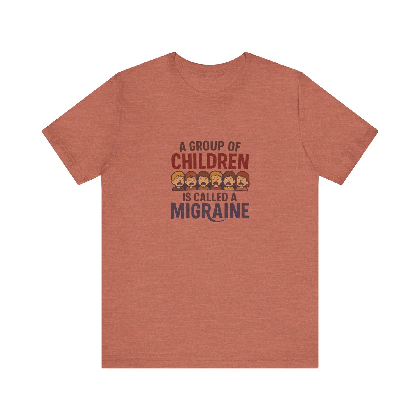 A Group of Children Is Called a Migraine — Retro Tee (Light)