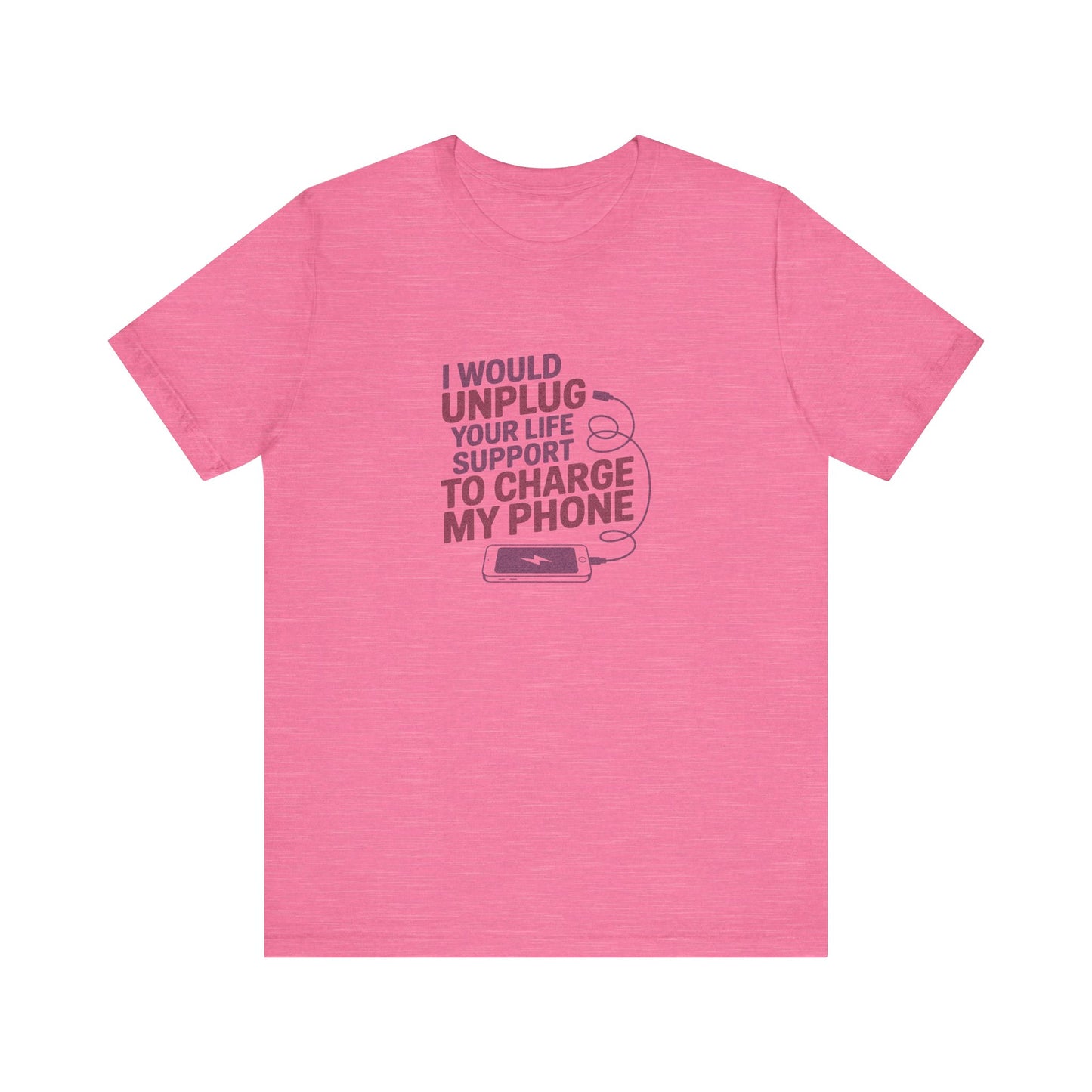 Your Life Support < Charging My Phone — Retro Tee (Light)