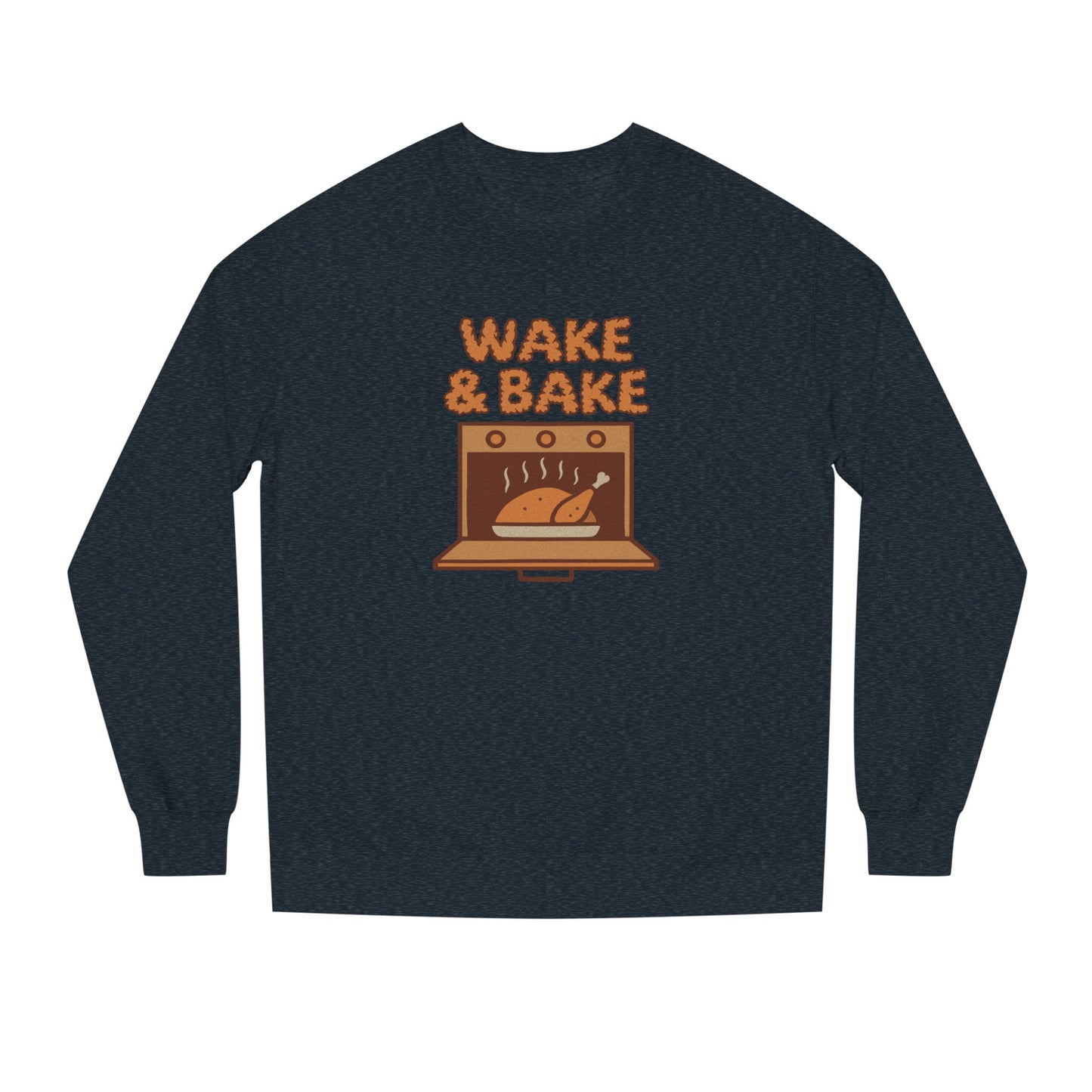 Wake & Bake — Retro Thanksgiving Turkey Sweatshirt (Dark)