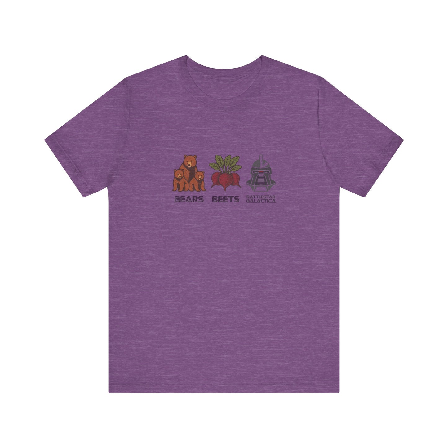Bears, Beets, Battlestar (Captions) — Retro Tee (Light)