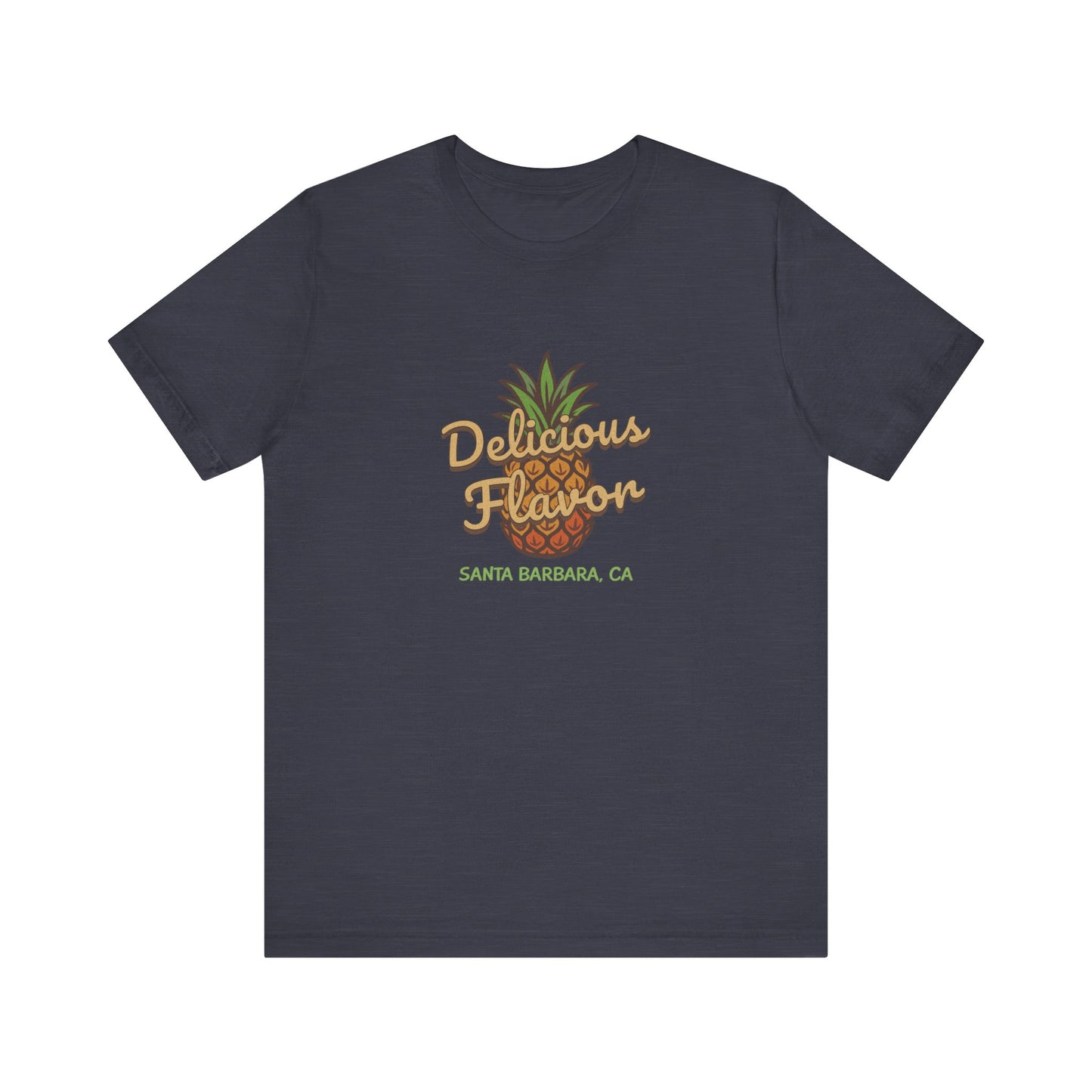 Delicious Flavor — Santa Barbara Pineapple Retro Tee (Dark)