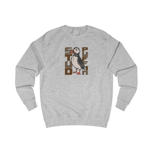 Stud Puffin, Licensed to Chill – Spy-Bird Retro Sweatshirt (Light)