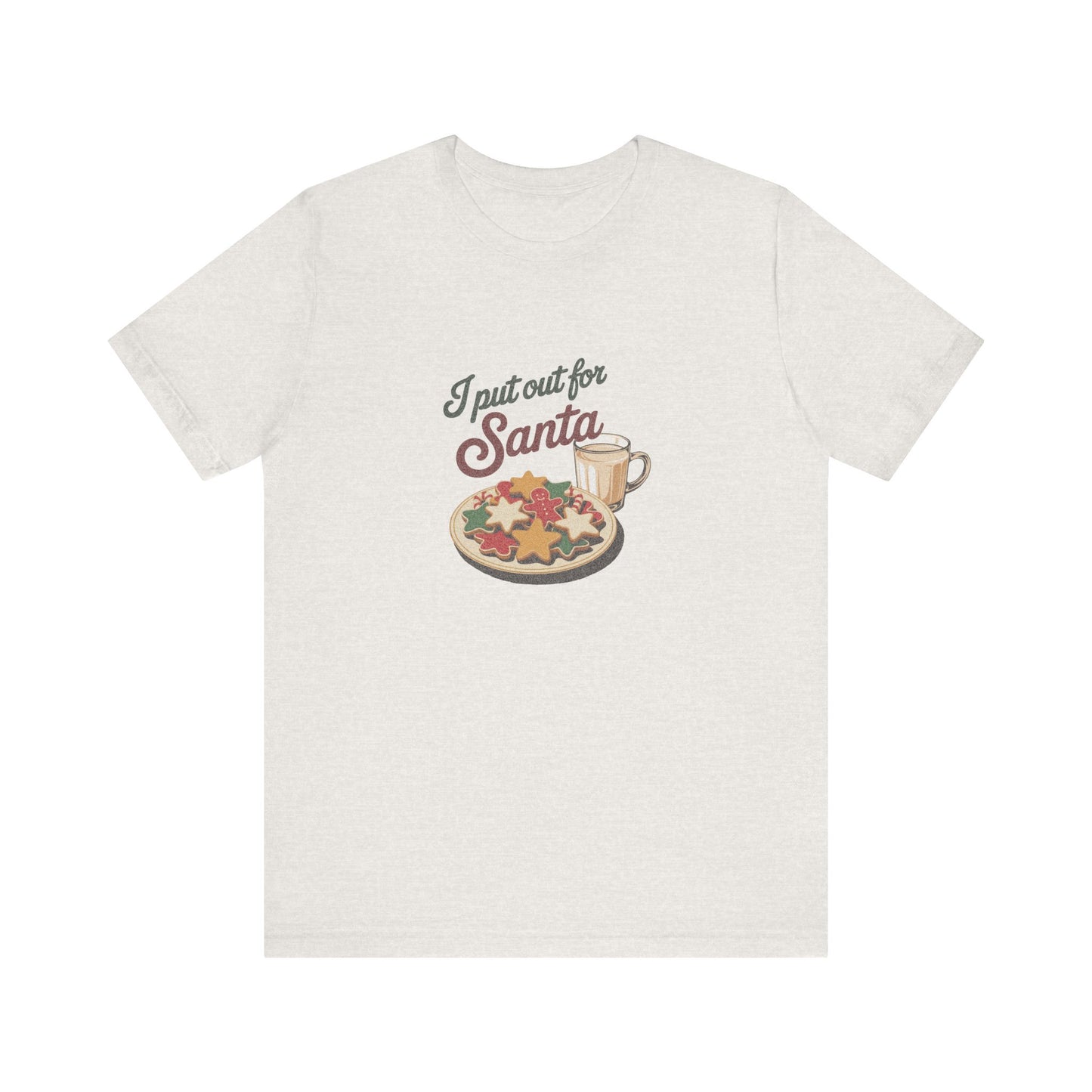I Put Out for Santa — Retro Christmas Cookies Tee (Light)
