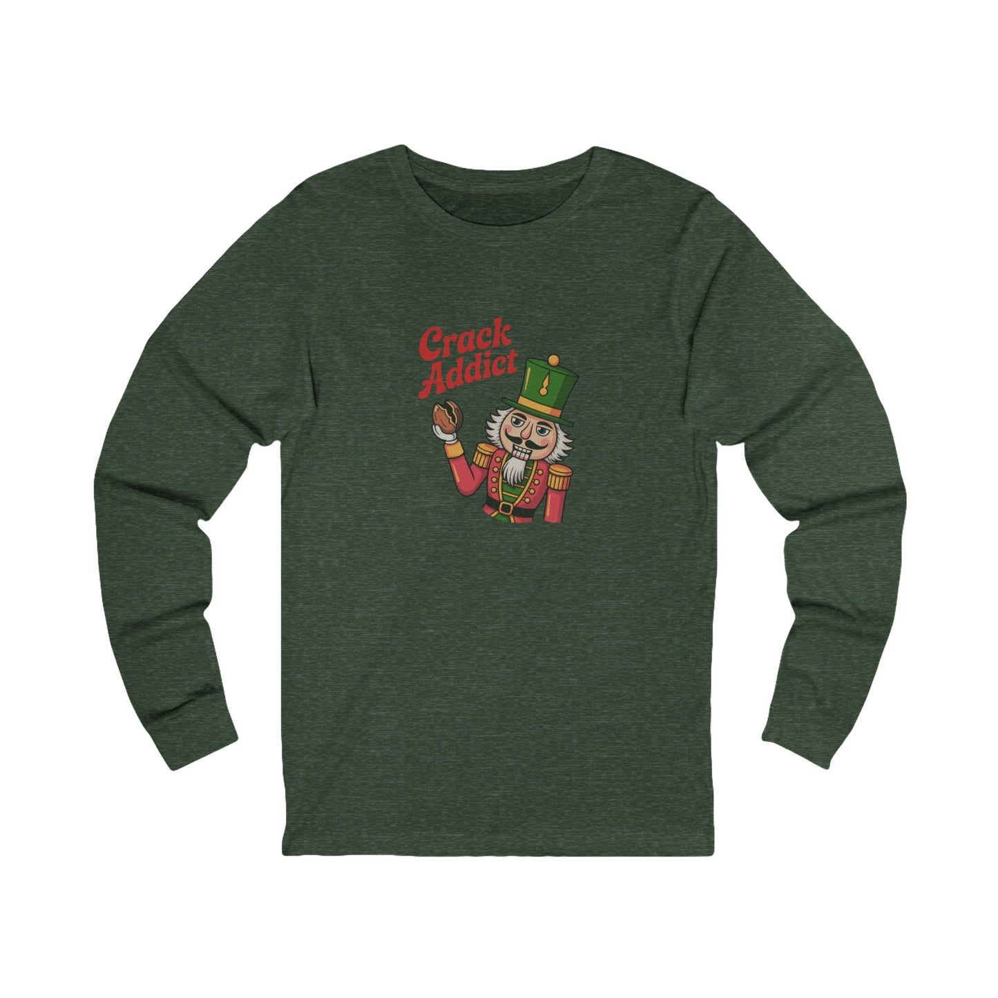 Crack Addict Nutcracker — Vintage Christmas Long Sleeve (Dark)