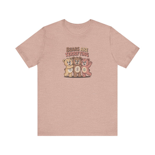Bears Are Terrifying (Cute Remix) — Retro Tee (Light)