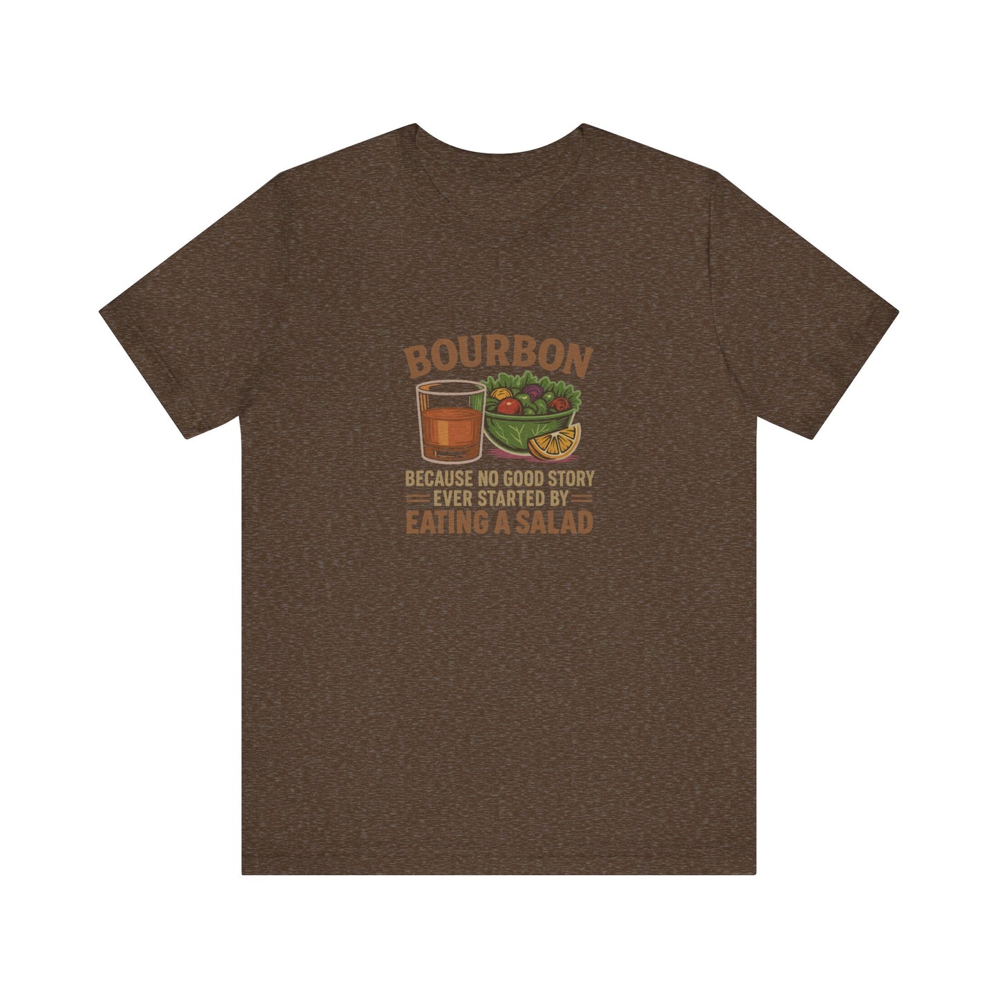 Bourbon > Eating a Salad — Graphic Retro Tee (Dark)