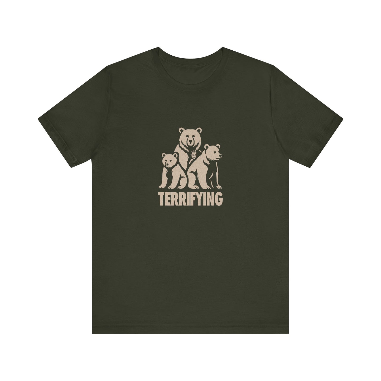 Bears Are Terrifying — Retro Silhouette Tee (Dark)