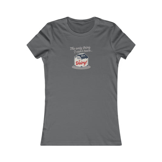 Can’t Have Dairy — Friends Jill Green Retro Women's Tee (Dark)