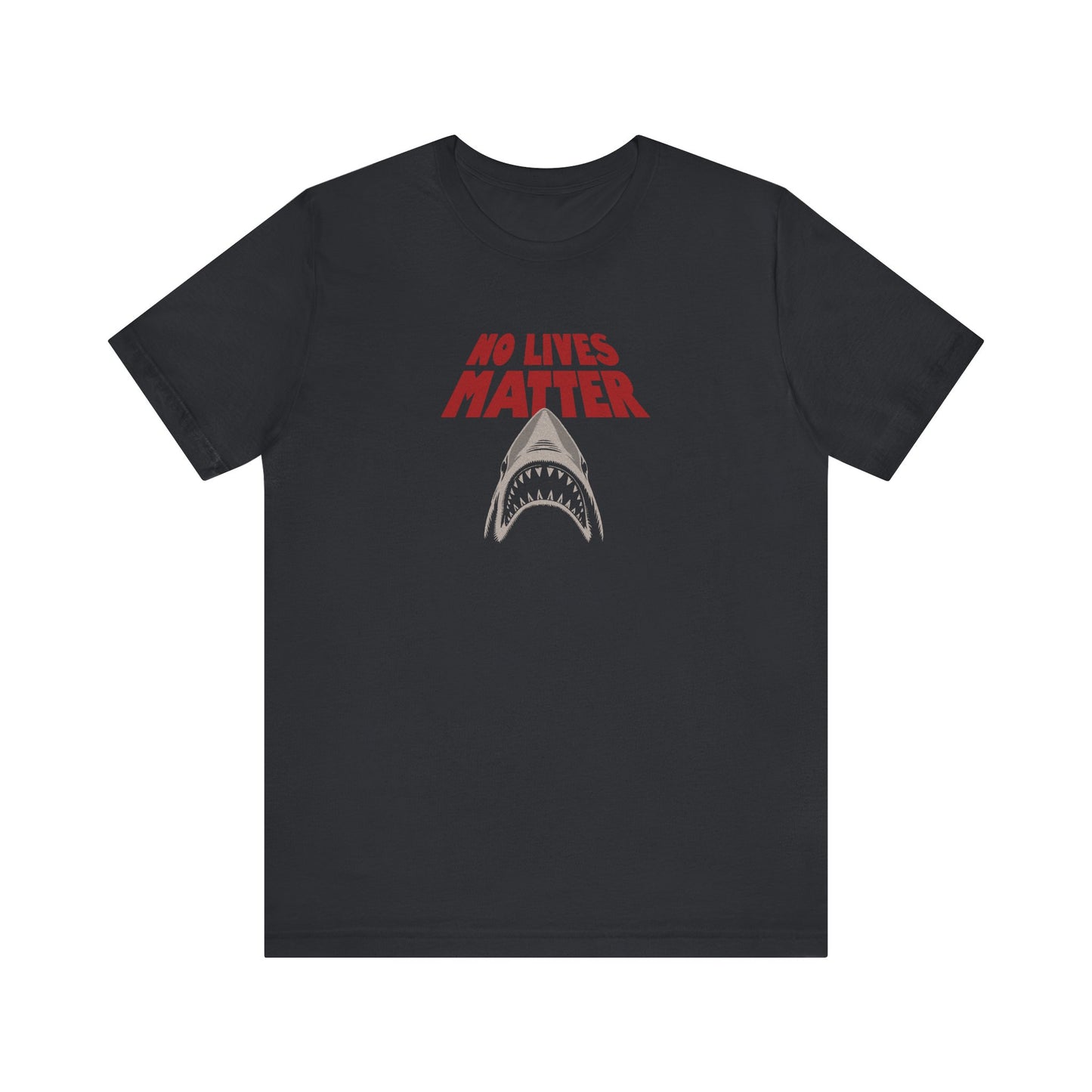 No Lives Matter — Jaws-Inspired Retro Tee (Dark)