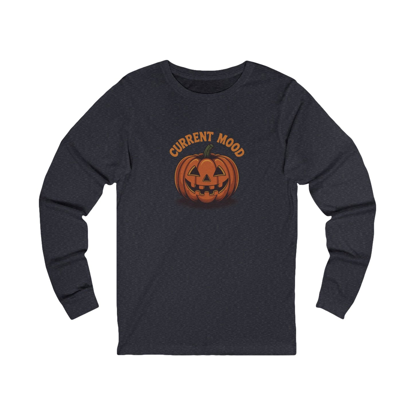 Current Mood (Vintage Jack) — Retro Halloween Long Sleeve (Dark)