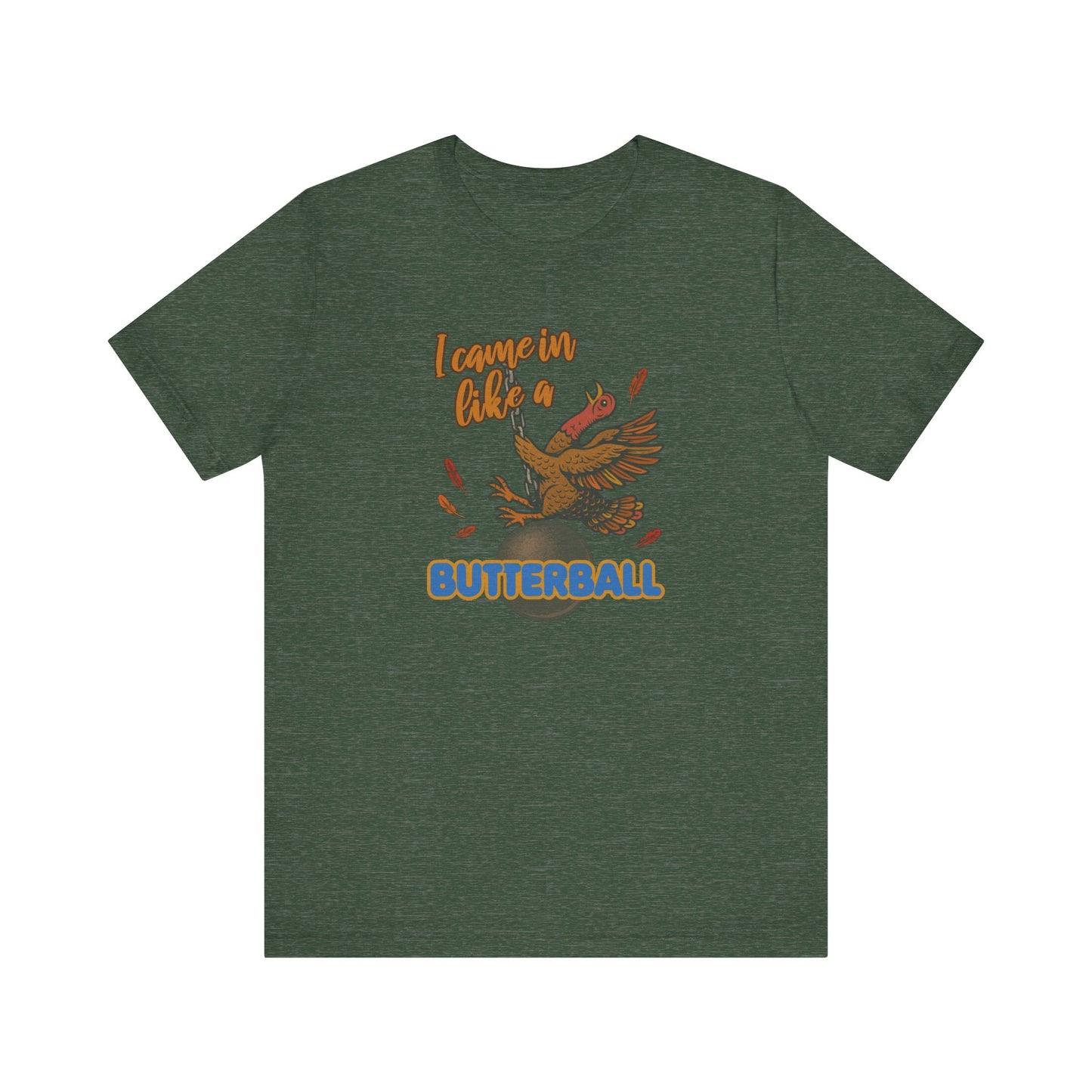 Like a Butterball — Miley Cyrus Thanksgiving Parody Retro Tee (Dark)