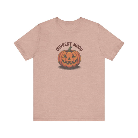 Current Mood (Vintage Jack) — Retro Halloween Tee (Light)