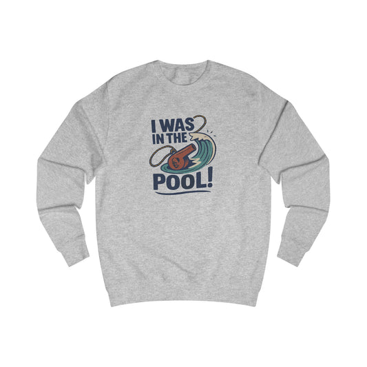 I Was in the Pool! — George Costanza Shrinkage Retro Sweatshirt (Light)