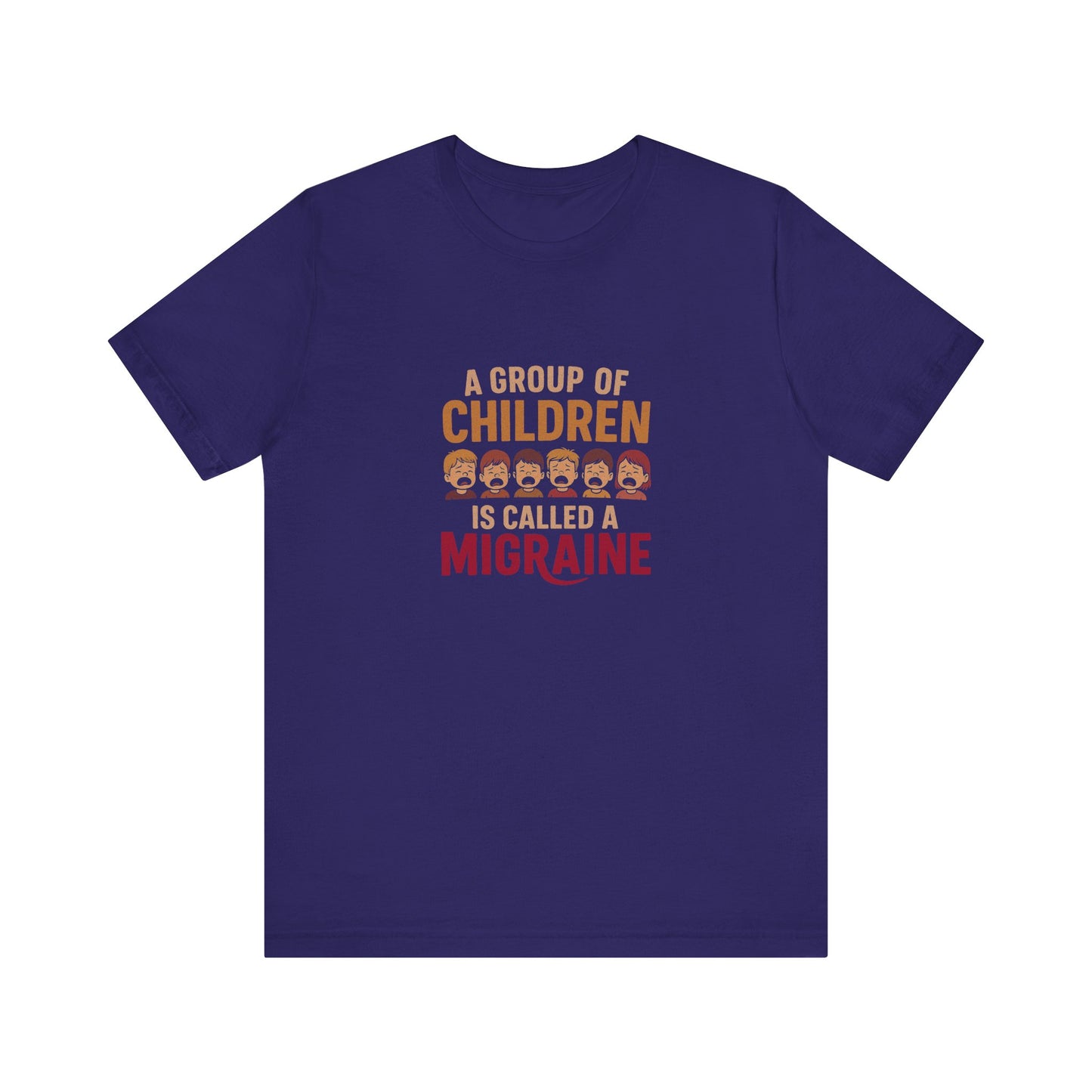 A Group of Children Is Called a Migraine — Retro Tee (Dark)